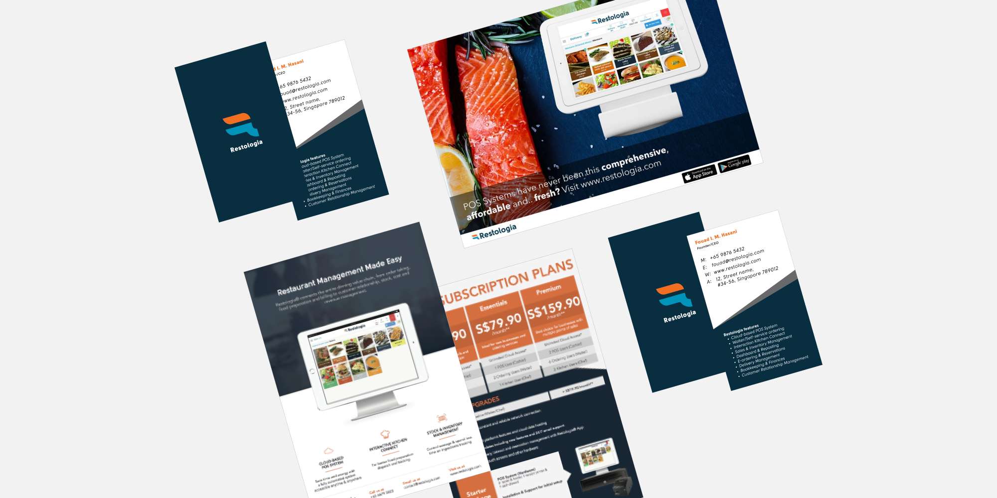 restologia branding infographic portfolio